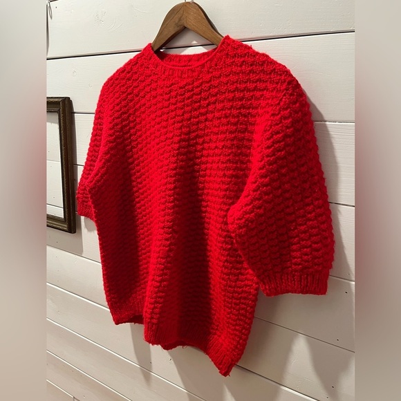 📍 very pretty handmade red knit size L/Xl⚠️ - Picture 5 of 10